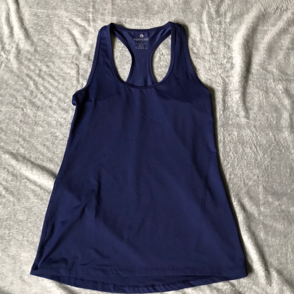 Navy blue dry fit tank